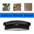 Premium Beech and Black Mix Bristle Wave Brush for Men's Hair Styling - Curved Medium Hard Brush