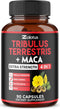 Zolotus Premium Tribulus Terrestris Capsules with Ashwagandha, Panax Ginseng & Maca, 90 Counts for 3 Months