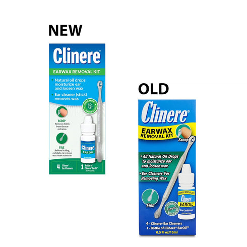 Clinere Ear Oil Conditioner & Ear Cleaners Kit, 1 Count, 4 Ear Tips