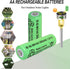 Zsolarigt 300mAh 1.2V 10 Pack,1.2 Ni-Mh AA Solar Light Rechargable Batteries Volt Double A Battery for Outdoor Garden