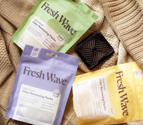 Fresh Wave Odor Removing Fresh Pod - 2 Refillable Pods & Packs, Natural Plant-Based Odor Eliminator