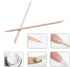 Kare & Kind 100x Double-Sided Orange Wood Nail Sticks, Cuticle Pusher Remover Cleaner for Manicure Pedicure