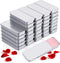 Norme 40 Pcs Small Slide Top Tin Lip Balm Tins with Lids, Rectangular Metal Containers for Lip Balm, Jewelry, Crafts,