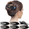 RC ROCHE ORNAMENT 6 Pcs French Concord Hair Clip - Curved Thick or Thin Hair for Women, Large Black