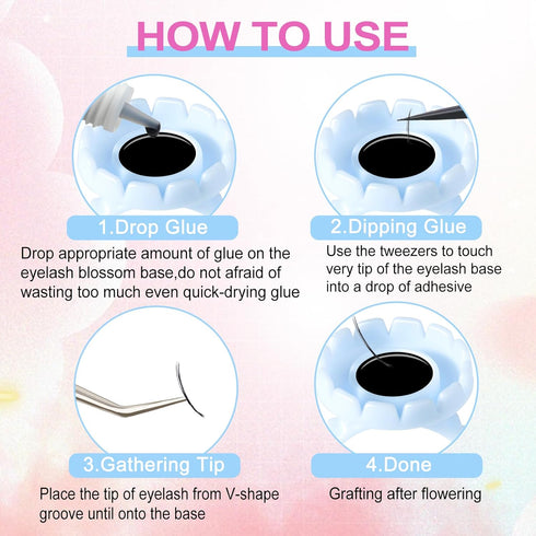 NXJ INFILILA Glue Rings, 100PCS Disposable Plastic for Eyelash Extensions, Nail Art, Tattoo Holder