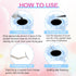 NXJ INFILILA Glue Rings, 100PCS Disposable Plastic for Eyelash Extensions, Nail Art, Tattoo Holder