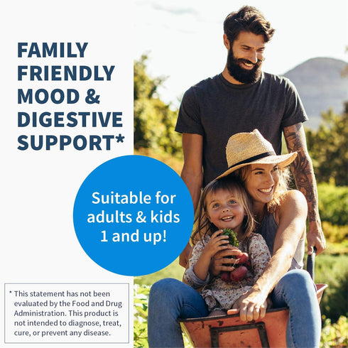 Klaire Labs Mood Probiotic Powder with Bifidobacterium & Lactobacillus - 30 Packets for Positive Mood
