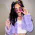 Purple Star Kawaii Y2K Emo Disco Hair Clips, Hair Accessories for Women