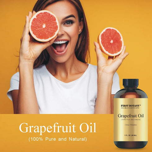 100% Pure Essential Oil 1 fl oz - Premium Oil for Aromatherapy, Massage & Household Uses (Grapefruit)