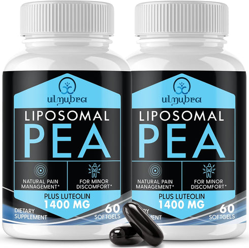 Liposomal Palmitoylethanolamide 1300 MG Plus Luteolin 100 MG - Superior Absorption Micronized Pea Supplement - 120