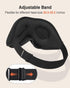 Sleep Mask, Eye Mask for Sleeping, 3D Contoured Cup No Eye Pressure, 100% Blocking Light, Adjustable Strap, Black