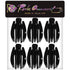 RC ROCHE ORNAMENT 6 Pcs Women's Premium Plastic Curve Claw Jaw Clips - Anti Slip Hair Barrettes