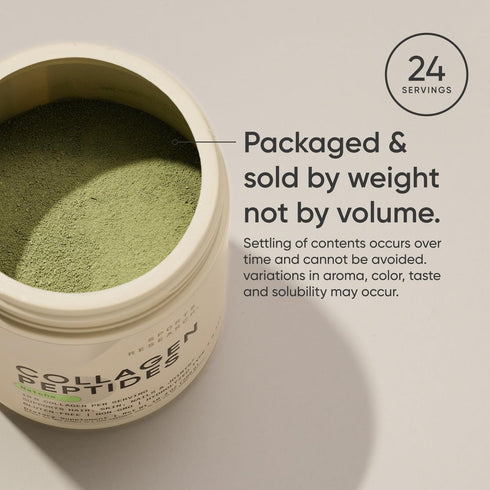 Sports Research Premium Collagen Peptides Powder with Organic Matcha Green Tea - Gluten Free Protein Supplement