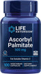 Life Extension Ascorbyl Palmitate 500mg, 100 Capsules for Immune Support and Longevity, Non-GMO