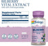 Solaray Bilberry Berry Extract 60 mg Per Capsule, 120 VegCaps for Healthy Vision & Circulation Support