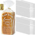 LemonSecret 50 Pack Bread Loaf Bags for Homemade Bread with Ties Large Clear