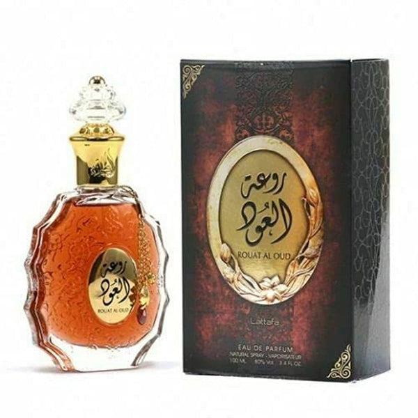 Rouat Al Oud Eau de Parfum Spray by Lattafa, 3.4 Ounce for Unisex