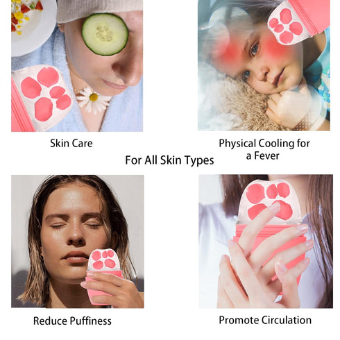Recula Ice Face Roller, Silicone Ice Roller for Face & Neck, Puffiness Relief, Reusable Mold, Skin Care for Women