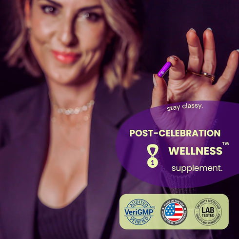 purple tree Post Celebration Wellness Vitamins - Liver Support, Body Replenisher, Rapid Hydration with Dihydromyricetin