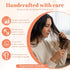 KFHENSOMR 1 PCS Wooden Scalp Massager Comb Natural Sandalwood Scalp Massager Comb Wide Fine Tooth with Handle for Men