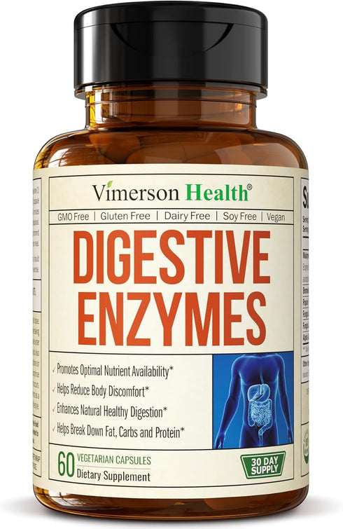 Digestive Enzymes - Probiotic Multi Enzyme Supplements with Unique Makzyme-Pro Formula - 60 Caps