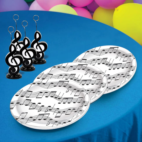 Musical Note Plates, 8/Pkg