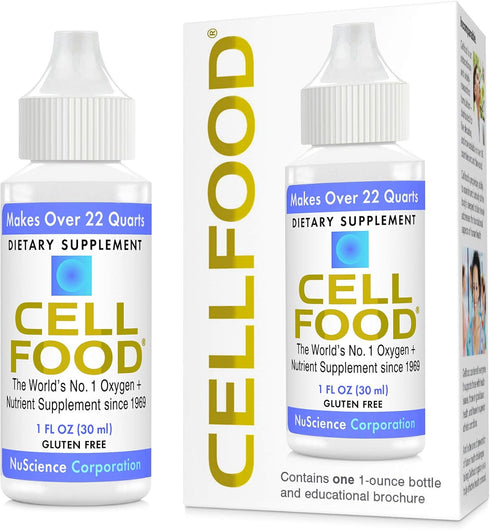 Cellfood Oxygen Boost, 1 fl oz - Liquid Oxygen Supplement for Energy, Jet Lag, Fatigue, Gluten Free