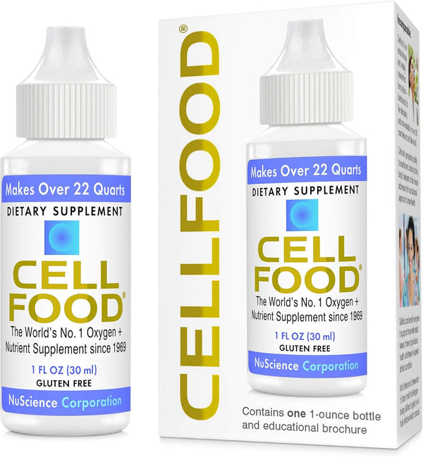 Cellfood Oxygen Boost, 1 fl oz - Liquid Oxygen Supplement for Energy, Jet Lag, Fatigue, Gluten Free