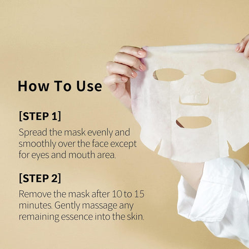 YADAH Daily Green Facial Sheet Mask, Natto Collagen, Pack of 5, Vegan Eco-friendly Mask for Skin Elasticity