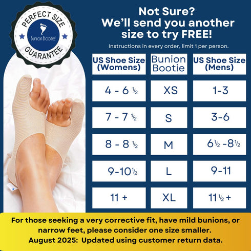 Bunion Corrector for Women - Big Toe Straightener, Ultra-Thin, Discreet Sock for Hallux Valgus Relief