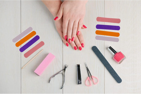 Mini Nail Files Bulk, 400 Pcs Double Sided Emery Board Nail File for Manicure Tool Set