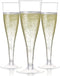 Prestee 100 Clear Disposable Champagne Flutes - Perfect for Toasting, Weddings, Parties & New Year's Eve - 2024