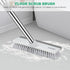 SetSail 51-Inch 2 1 Floor Scrub Brush with Long Adjustable Handle in Scrape Brush Stiff Bristle Floor Scrubber