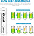 BONAI 1100mAh AAA Rechargeable Batteries 24 Pack 1.2V Ni-MH
