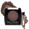 Palladio Dark Brown Brow Powder for Eyebrows, Soft & Natural, Jojoba Oil & Shea Butter, Compact with Brush
