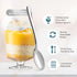 36 Ct Silver Mini Dessert Spoons, 4 Inch Disposable Tiny Silver Spoons for Appetizers Tasting