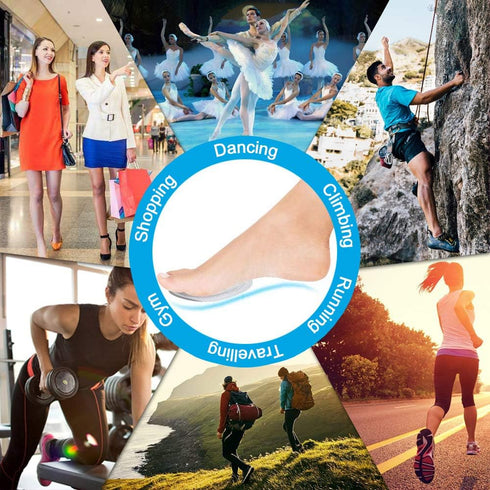 Premium Metatarsal Pads, Soft Ball of Foot Cushions, Reduce Foot Pain, Suit for Men Women & All Shoes Types (10Pcs)