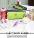 GOX Travel Toiletry Bag Dopp Kit Case Small Zippered Bag Ditty Bag Bathroom Pouch for Women(Green)
