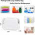 4 Packs Toothbrush Travel Case, Portable Holder with Large Toiletry Bag for Travel, Business Trip, Camping, Home
