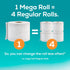 Angel Soft Toilet Paper, 4 Mega Rolls = 16 Regular Rolls, Soft and Strong Toilet Tissue