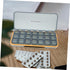 Ipetboom Portable Weekly Pill Organizer Compartments PP Abs Material Travel Medicine Storage Box for Daily Use