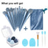 Koccido 22 Pcs Makeup Brushes Kit, Foundation Brush, Eyeshadow Brush Set (Blue, 22 Piece Set Large)