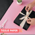 Hlonon Black Tissue Paper for Gift Bags, 30 Sheets of Black Wrapping Paper for Weddings, Birthday, DIY Crafts