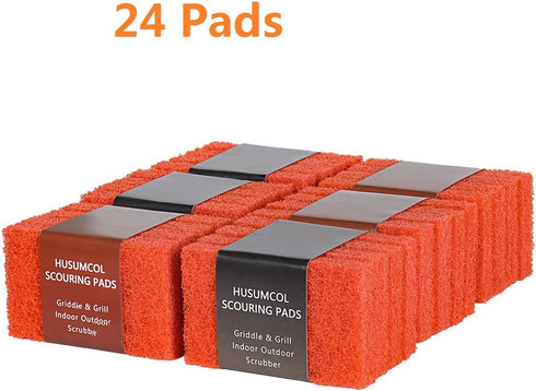 Hand-Held Griddle Cleaning Pads for Blackstone, Non-Scratch Scrubbing Pads for Bathroom and Shower