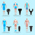AERLANG Massage Gun for Athletes, Deep Tissue Muscle Back Massage, Percussion Massager with 6 Heads & 20 Speed, Carry