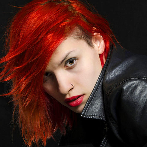 Kids Temporary Hair Color Wax - Natural Hair Strong Style Gel for Party, Cosplay, Masquerade (Red)