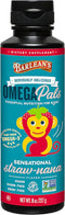 Barlean's Omega Pals Omega 3 for Kids - Yummy Straw-Nana Flavored Liquid Flax Seed Oil Supplement, 8 oz
