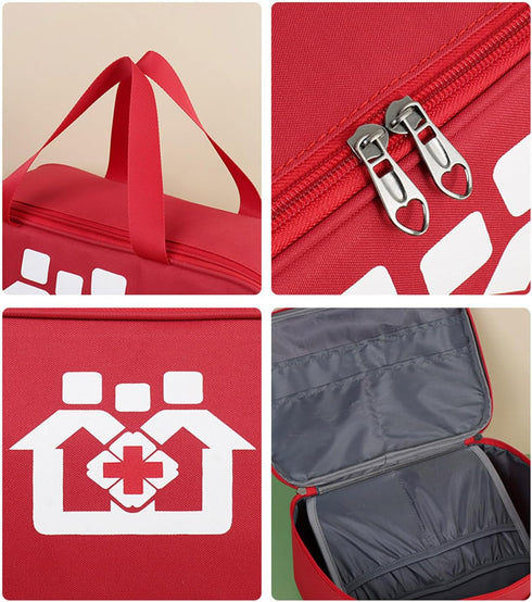 YOUNAFEN Large Capacity Pill Bottle Organizer Travel Storage Bag Medicine Bag for Medications Vitamin and Medical