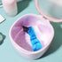 FOMIYES Leak-Proof Bath with Cleaner Brush and Retainer Holder Box, Complete Clean Care for Dentures, Braces (Pink)