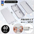 Norme 40 Pcs Small Slide Top Tin Lip Balm Tins with Lids Rectangular Metal Tins Containers for Lip Balm Candies Jewelry Crafts Pills Storage Kit(Silver, 3.15 x 1.38 x 0.43 Inch) by Norme